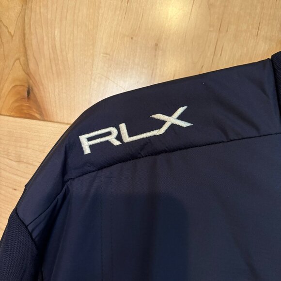NWT RLX Ralph Lauren Thermal Tech French Navy Men's Golf 1/2 Zip Xl $168 - Picture 5 of 15